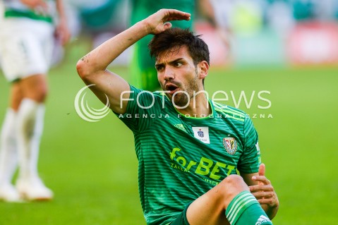  27.07.2018 GDANSK<br />
PILKA NOZNA - EKSTRAKLASA SEZON 2018/2019<br />
MECZ LECHIA GDANSK -  SLASK WROCLAW<br />
N/Z AUGUSTO PEREIRA LOUREIRO PORTRET EMOCJE<br />
 