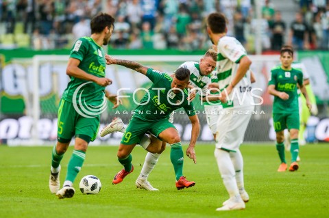  27.07.2018 GDANSK<br />
PILKA NOZNA - EKSTRAKLASA SEZON 2018/2019<br />
MECZ LECHIA GDANSK -  SLASK WROCLAW<br />
N/Z ARKADIUSZ PIECH JAROSLAW KUBICKI<br />
 