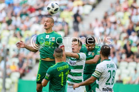  27.07.2018 GDANSK<br />
PILKA NOZNA - EKSTRAKLASA SEZON 2018/2019<br />
MECZ LECHIA GDANSK -  SLASK WROCLAW<br />
N/Z PIOTR CELEBAN MICHAL NALEPA<br />
 