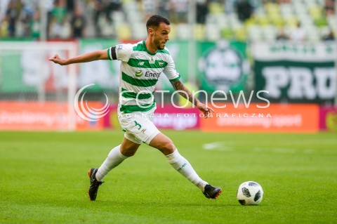  27.07.2018 GDANSK<br />
PILKA NOZNA - EKSTRAKLASA SEZON 2018/2019<br />
MECZ LECHIA GDANSK -  SLASK WROCLAW<br />
N/Z JOAO NUNES SYLWETKA<br />
 