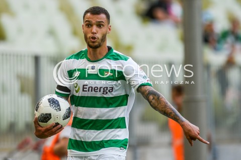  27.07.2018 GDANSK<br />
PILKA NOZNA - EKSTRAKLASA SEZON 2018/2019<br />
MECZ LECHIA GDANSK -  SLASK WROCLAW<br />
N/Z JOAO NUNES PORTRET EMOCJE<br />
 