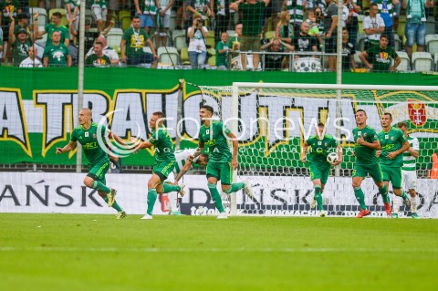  27.07.2018 GDANSK<br />
PILKA NOZNA - EKSTRAKLASA SEZON 2018/2019<br />
MECZ LECHIA GDANSK -  SLASK WROCLAW<br />
N/Z PIOTR CELEBAN RADOSC BRAMKA GOL NA 1:1<br />
 