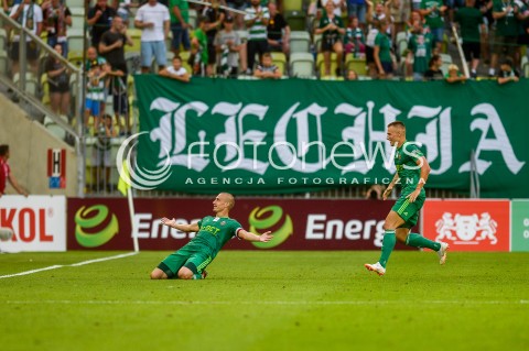  27.07.2018 GDANSK<br />
PILKA NOZNA - EKSTRAKLASA SEZON 2018/2019<br />
MECZ LECHIA GDANSK -  SLASK WROCLAW<br />
N/Z PIOTR CELEBAN RADOSC BRAMKA GOL NA 1:1<br />
 