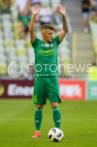  27.07.2018 GDANSK<br />
PILKA NOZNA - EKSTRAKLASA SEZON 2018/2019<br />
MECZ LECHIA GDANSK -  SLASK WROCLAW<br />
N/Z MICHAL CHRAPEK SYLWETKA<br />
 