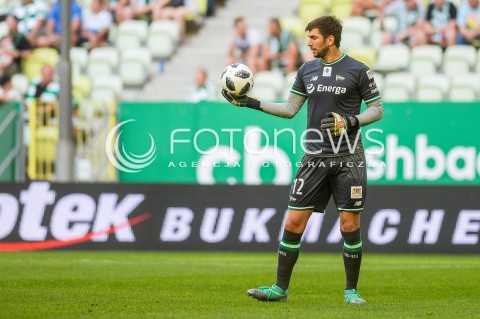  27.07.2018 GDANSK<br />
PILKA NOZNA - EKSTRAKLASA SEZON 2018/2019<br />
MECZ LECHIA GDANSK -  SLASK WROCLAW<br />
N/Z DUSAN KUCIAK SYLWETKA<br />
 