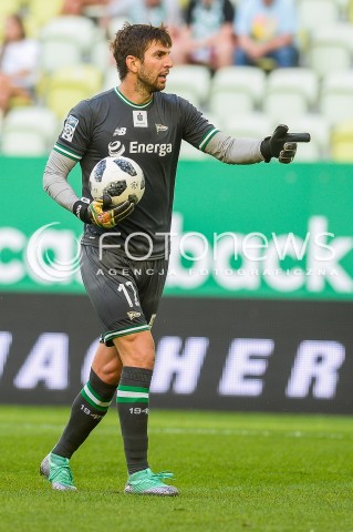  27.07.2018 GDANSK<br />
PILKA NOZNA - EKSTRAKLASA SEZON 2018/2019<br />
MECZ LECHIA GDANSK -  SLASK WROCLAW<br />
N/Z DUSAN KUCIAK SYLWETKA<br />
 