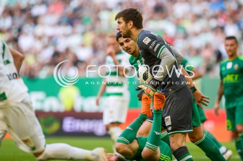  27.07.2018 GDANSK<br />
PILKA NOZNA - EKSTRAKLASA SEZON 2018/2019<br />
MECZ LECHIA GDANSK -  SLASK WROCLAW<br />
N/Z DUSAN KUCIAK SYLWETKA<br />
 