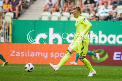  27.07.2018 GDANSK<br />
PILKA NOZNA - EKSTRAKLASA SEZON 2018/2019<br />
MECZ LECHIA GDANSK -  SLASK WROCLAW<br />
N/Z JAKUB SLOWIK SYLWETKA<br />
 