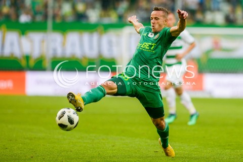  27.07.2018 GDANSK<br />
PILKA NOZNA - EKSTRAKLASA SEZON 2018/2019<br />
MECZ LECHIA GDANSK -  SLASK WROCLAW<br />
N/Z ROBERT PICH SYLWETKA<br />
 