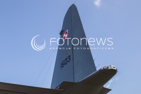  28.07.2018 MIELEC <br />IV PODKARPACKIE POKAZY LOTNICZE<br />N/Z WOJSKOWY SAMOLOT TRANSPORTOWY LOCKHEED C-130 HERCULES NALEZACY DO SILY POWIETRZNE RP ( NR BOCZNY 1503 ) <br /> 