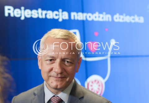  30.07.2018 WARSZAWA<br />KONFERENCJA MINISTROW ZDROWIA I CYFRYZACJI RODZICU ZAREJESTRUJ NARODZINY DZIECKA PRZEZ INTERNET<br />N/Z MAREK ZAGORSKI<br /> 