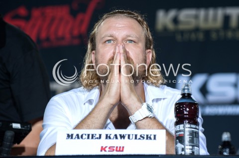  30.07.2018 WARSZAWA<br />KONFERENCJA PRASOWA PRZED GALA KSW<br />N/Z MACIEJ KAWULSKI<br /> 