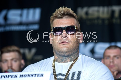  30.07.2018 WARSZAWA<br />KONFERENCJA PRASOWA PRZED GALA KSW<br />N/Z POPEK MONSTER PAWEL RYSZARD MIKOLAJUW<br /> 