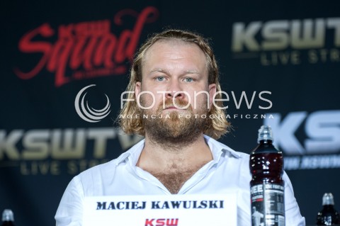  30.07.2018 WARSZAWA<br />KONFERENCJA PRASOWA PRZED GALA KSW<br />N/Z MACIEJ KAWULSKI<br /> 