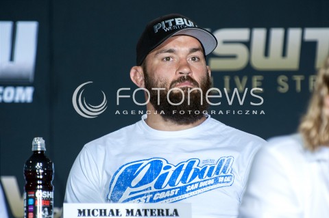  30.07.2018 WARSZAWA<br />KONFERENCJA PRASOWA PRZED GALA KSW<br />N/Z MICHAL MATERLA<br /> 