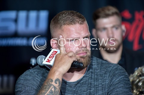  30.07.2018 WARSZAWA<br />KONFERENCJA PRASOWA PRZED GALA KSW<br />N/Z KAROL BEDORF<br /> 