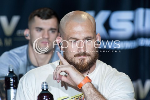  30.07.2018 WARSZAWA<br />KONFERENCJA PRASOWA PRZED GALA KSW<br />N/Z PHIL DE FRIES<br /> 