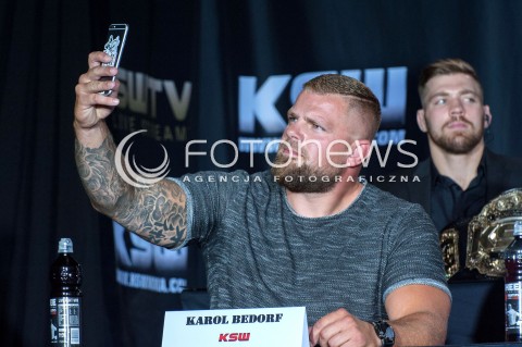  30.07.2018 WARSZAWA<br />KONFERENCJA PRASOWA PRZED GALA KSW<br />N/Z KAROL BEDORF<br /> 