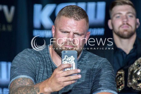  30.07.2018 WARSZAWA<br />KONFERENCJA PRASOWA PRZED GALA KSW<br />N/Z KAROL BEDORF<br /> 