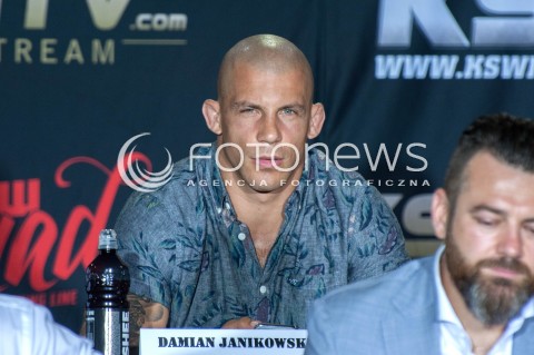  30.07.2018 WARSZAWA<br />KONFERENCJA PRASOWA PRZED GALA KSW<br />N/Z DAMIAN JANIKOWSKI<br /> 