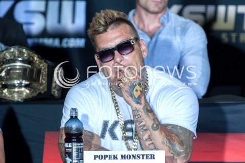  30.07.2018 WARSZAWA<br />KONFERENCJA PRASOWA PRZED GALA KSW<br />N/Z POPEK MONSTER PAWEL RYSZARD MIKOLAJUW<br /> 