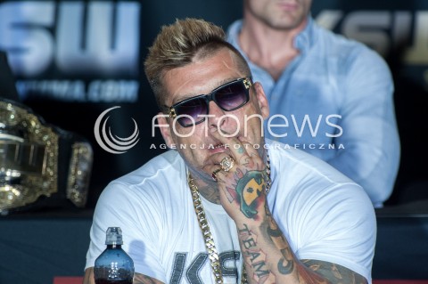  30.07.2018 WARSZAWA<br />KONFERENCJA PRASOWA PRZED GALA KSW<br />N/Z POPEK MONSTER PAWEL RYSZARD MIKOLAJUW<br /> 