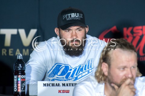  30.07.2018 WARSZAWA<br />KONFERENCJA PRASOWA PRZED GALA KSW<br />N/Z MICHAL MATERLA<br /> 
