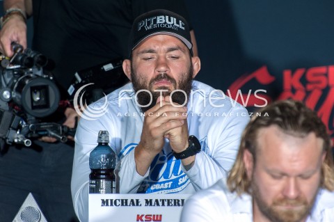  30.07.2018 WARSZAWA<br />KONFERENCJA PRASOWA PRZED GALA KSW<br />N/Z MICHAL MATERLA<br /> 