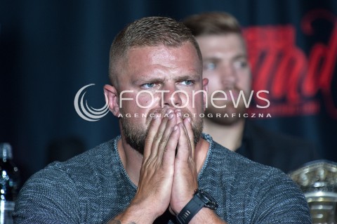  30.07.2018 WARSZAWA<br />KONFERENCJA PRASOWA PRZED GALA KSW<br />N/Z KAROL BEDORF<br /> 