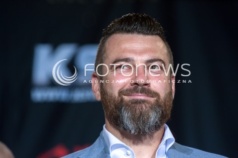  30.07.2018 WARSZAWA<br />KONFERENCJA PRASOWA PRZED GALA KSW<br />N/Z MARTIN LEWANDOWSKI<br /> 