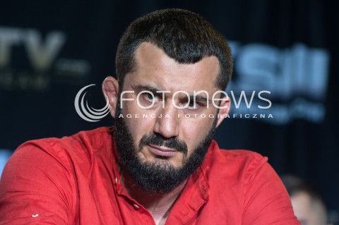  30.07.2018 WARSZAWA<br />KONFERENCJA PRASOWA PRZED GALA KSW<br />N/Z MAMED KHALIDOV<br /> 