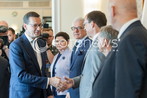  31.07.2018 WARSZAWA<br />POSIEDZENIE RADY MINISTROW<br />N/Z PREMIER MATEUSZ MORAWIECKI BEATA SZYDLO JACEK CZAPUTOWICZ<br /> 