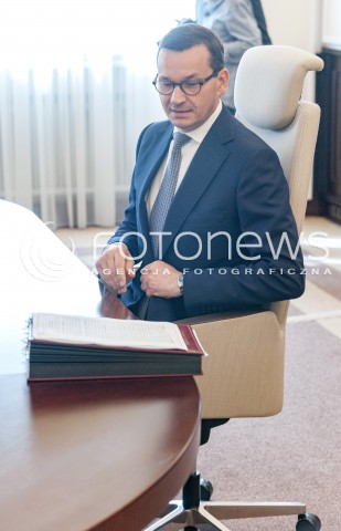  31.07.2018 WARSZAWA<br />POSIEDZENIE RADY MINISTROW<br />N/Z PREMIER MATEUSZ MORAWIECKI<br /> 