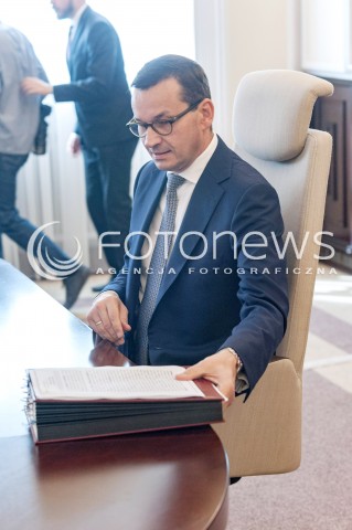  31.07.2018 WARSZAWA<br />POSIEDZENIE RADY MINISTROW<br />N/Z PREMIER MATEUSZ MORAWIECKI<br /> 