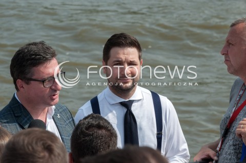  03.08.2018 WARSZAWA<br />KONFERENCJA PATRYKA JAKIEGO KANDYDATA NA PREZYDENTA WARSZAWY<br />N/Z PATRYK JAKI PRZEMYSLAW DACA<br /> 