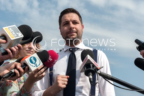 03.08.2018 WARSZAWA<br />KONFERENCJA PATRYKA JAKIEGO KANDYDATA NA PREZYDENTA WARSZAWY<br />N/Z PATRYK JAKI<br /> 