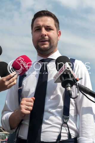  03.08.2018 WARSZAWA<br />KONFERENCJA PATRYKA JAKIEGO KANDYDATA NA PREZYDENTA WARSZAWY<br />N/Z PATRYK JAKI<br /> 