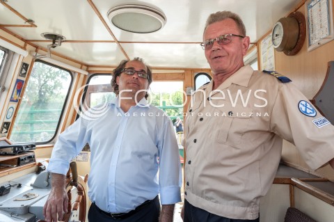  03.08.2018 WARSZAWA<br />REJS Z WARSZAWY DO ZALEWU ZEGRZYNSKIEGO<br />N/Z MAREK GROBARCZYK<br /> 