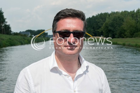  03.08.2018 WARSZAWA<br />REJS Z WARSZAWY DO ZALEWU ZEGRZYNSKIEGO<br />N/Z PRZEMYSLAW DACA PREZES WOD POLSKICH PGW<br /> 