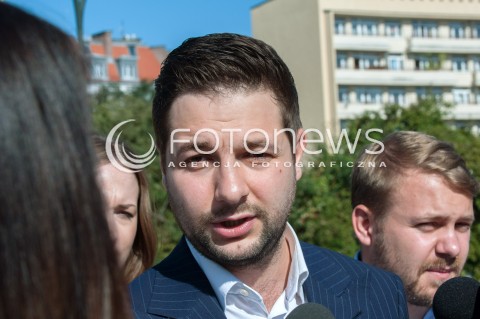  08.08.2018 WARSZAWA<br />KONFERENCJA PATRYKA JAKIEGO<br />N/Z PATRYK JAKI<br /> 