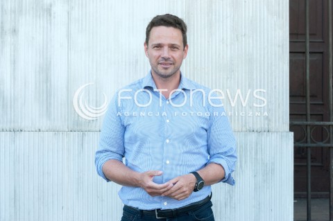 Konferencja kandydata na prezydenta Warszawy Rafała Trzaskowskiego w Warszawie