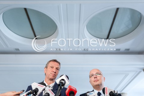  08.08.2018 WARSZAWA SEJM<br />POPOLUDNIE W SEJMIE<br />N/Z ANDRZEJ HALICKI ROBERT KROPIWNICKI<br /> 