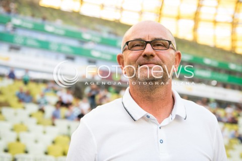  10.08.2018 GDANSK<br />
PILKA NOZNA - EKSTRAKLASA SEZON 2018/2019<br />
MECZ LECHIA GDANSK -  MIEDZ LEGNICA<br />
N/Z TRENER DOMINIK NOWAK PORTRET<br />
 