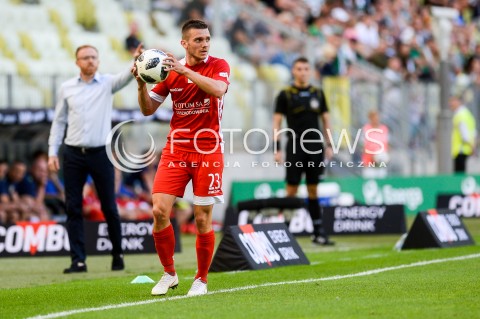  10.08.2018 GDANSK<br />
PILKA NOZNA - EKSTRAKLASA SEZON 2018/2019<br />
MECZ LECHIA GDANSK -  MIEDZ LEGNICA<br />
N/Z PAWEL ZIELINSKI SYLWETKA<br />
 