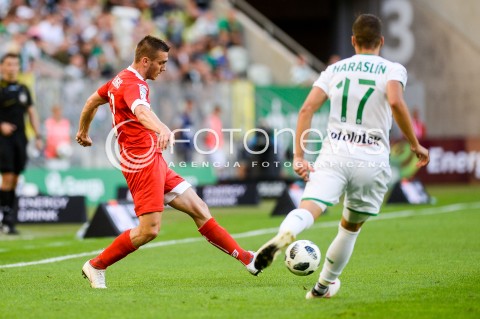  10.08.2018 GDANSK<br />
PILKA NOZNA - EKSTRAKLASA SEZON 2018/2019<br />
MECZ LECHIA GDANSK -  MIEDZ LEGNICA<br />
N/Z PAWEL ZIELINSKI LUKAS HARASLIN<br />
 