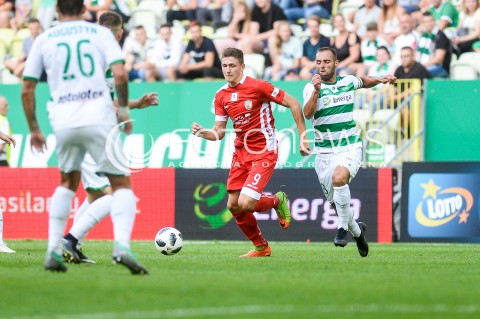  10.08.2018 GDANSK<br />
PILKA NOZNA - EKSTRAKLASA SEZON 2018/2019<br />
MECZ LECHIA GDANSK -  MIEDZ LEGNICA<br />
N/Z FABIAN PIASECKI FLAVIO PAIXAO<br />
 