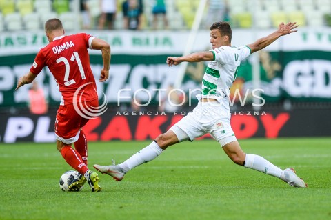  10.08.2018 GDANSK<br />
PILKA NOZNA - EKSTRAKLASA SEZON 2018/2019<br />
MECZ LECHIA GDANSK -  MIEDZ LEGNICA<br />
N/Z HENRIK OJAMAA PATRYK LIPSKI<br />
 