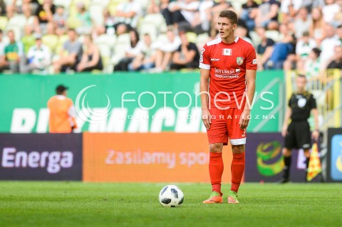  10.08.2018 GDANSK<br />
PILKA NOZNA - EKSTRAKLASA SEZON 2018/2019<br />
MECZ LECHIA GDANSK -  MIEDZ LEGNICA<br />
N/Z FABIAN PIASECKI SYLWETKA<br />
 