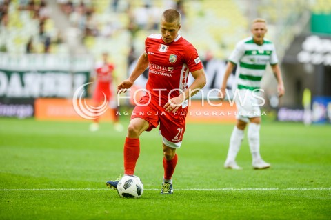  10.08.2018 GDANSK<br />
PILKA NOZNA - EKSTRAKLASA SEZON 2018/2019<br />
MECZ LECHIA GDANSK -  MIEDZ LEGNICA<br />
N/Z HENRIK OJAMAA SYLWETKA<br />
 