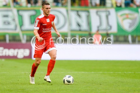  10.08.2018 GDANSK<br />
PILKA NOZNA - EKSTRAKLASA SEZON 2018/2019<br />
MECZ LECHIA GDANSK -  MIEDZ LEGNICA<br />
N/Z PAWEL ZIELINSKI SYLWETKA<br />
 